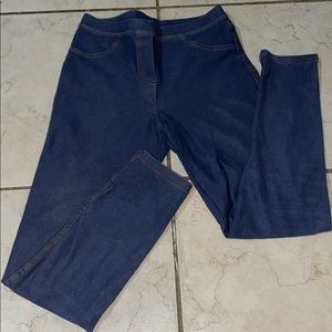 It’s a Jean in cloth form. Brand-I love girlswear, Age: 8-9 yrs,Colour:Blueish